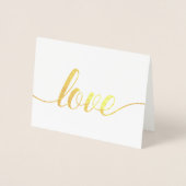 Elegant script Valentijnsdag foto Folie Kaarten (Voorkant)