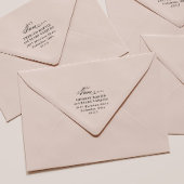 Elegant script van bruiloft retour adres zelfinktende stempel