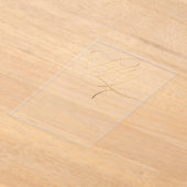 Elegant script Vijftig zwart goud 50ste verjaardag Acryl Uitnodigingen (Laagn)