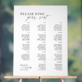 Elegant Script Vind Je Plaats Trouw Acryl Bord (Neutraal)