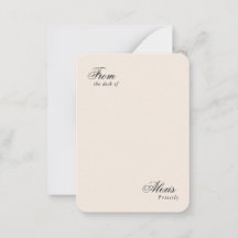 Elegant script voelen gepersonaliseerd