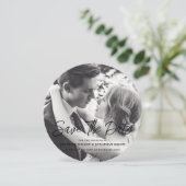 Elegant Script Volledige Foto Sjabloon Bewaar De D (Staand voorkant)