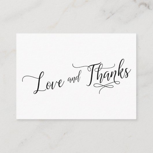 Elegant script voor cadeaus voor bruiloft informatiekaartje (Achterkant)