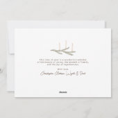 Elegant script Vrede op Aarde Foto Kerstmis Feestdagenkaart (Achterkant)