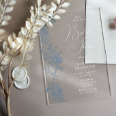 Elegant Script Vrijgezellenfeest Acryl Uitnodigingen