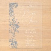  Elegant Script Vrijgezellenfeest Acryl Uitnodigingen (Voorkant)