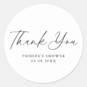 Elegant Script Vrijgezellenfeest Favor Sticker (Voorkant)