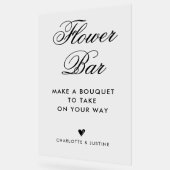 Elegant Script Vrijgezellenfeest Flower Bar Acryl Bord (Hoek)