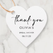 Elegant script | Vrijgezellenfeest - Hartelijk dan Bedankjes Labels (Voorkant)