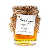 Elegant script | Vrijgezellenfeest - Hartelijk dan Bedankjes Labels