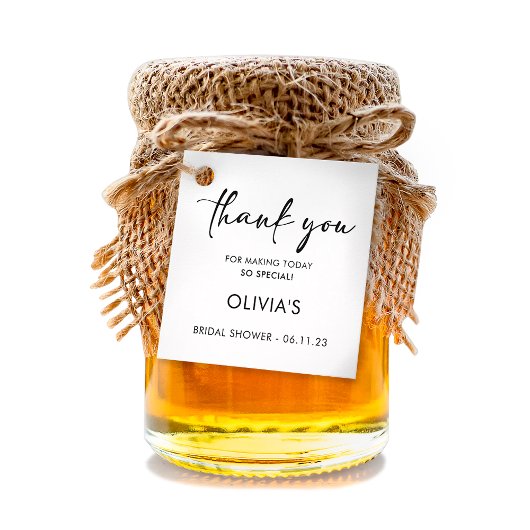 Elegant script | Vrijgezellenfeest - Hartelijk dan Bedankjes Labels