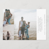 Elegant script | VROLIJKE KERSTMIS Fotocollage Feestdagenkaart (Achterkant)