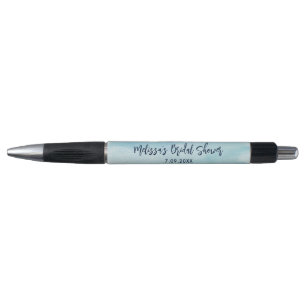 Elegant Script Waterverf Bruidsdouche Papier Swag Pen