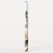 Elegant Script Waterverf Floral roze witte naam Case-Mate iPhone Case (Achterkant/rechts)