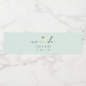 Elegant Script We zetten de etiketten van waterfle (Enkel label)