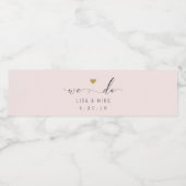 Elegant Script We zetten de etiketten van waterfle (Enkel label)