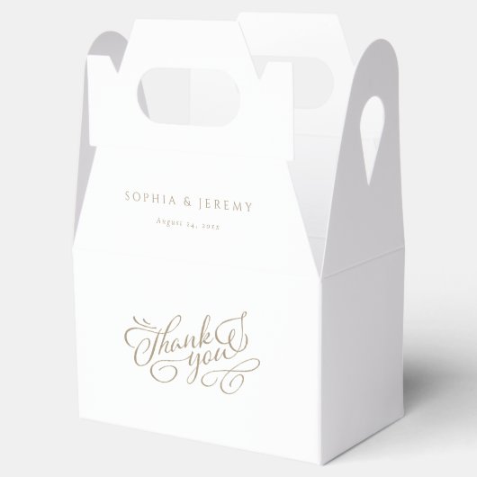 Elegant Script Weddenschap Bedankt Bedankdoosjes (Geopend)
