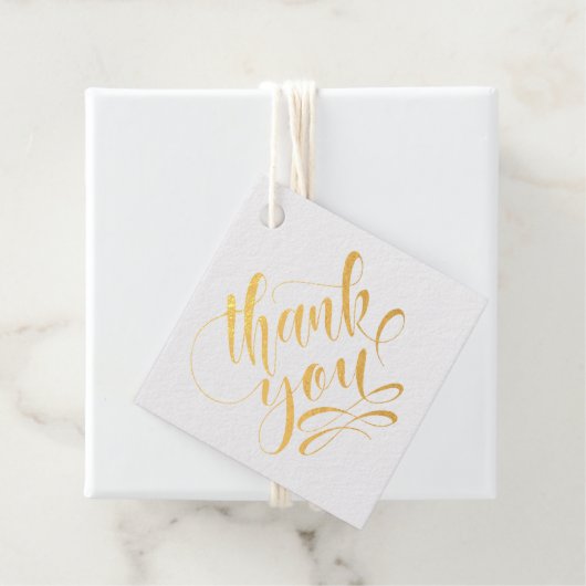 Elegant Script Weddenschap Bedankt Bedankjes Labels (Met doos)