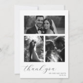 Elegant Script Weddenschap Hartelijk dank Bedankkaart (Voorkant)