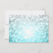 Elegant Script Wedding Beach Bokeh Lights Save The Date (Achterkant)