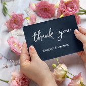 Elegant Script Wedding Bedankkaart