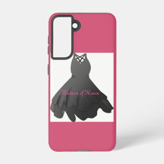 Elegant Script Wedding Dress Matron of Honor Samsung Galaxy Hoesje