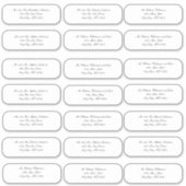 Elegant Script Wedding Envelope Adres Stickers (Voorkant)