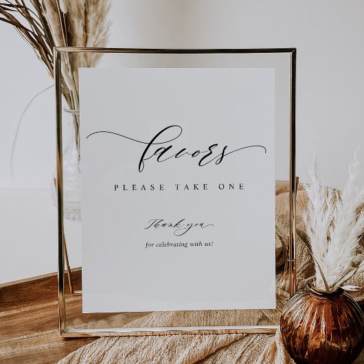 Elegant Script Wedding for Sign Poster