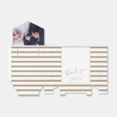 Elegant Script Wedding Foto Hartelijk dank Bedankdoosjes (Uitgevouwen)