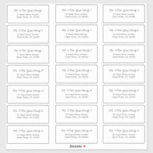 Elegant Script Wedding Guest Adresetiketten