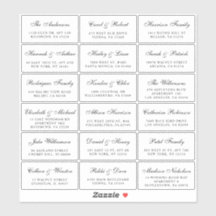 Elegant Script Wedding Guest Adresetiketten