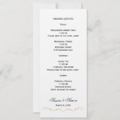 Elegant Script Wedding Information Kaart - Gold (Voorkant)