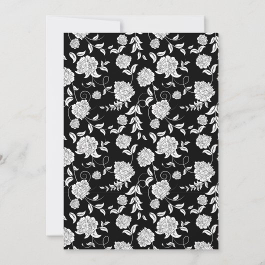 Elegant Script Wedding Invitation Kaart (Achterkant)