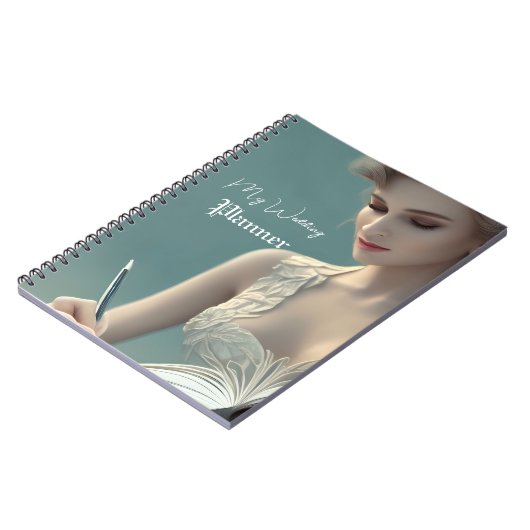 Elegant Script Wedding Journal Notitieboek (Linkerzijde)