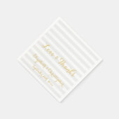 Elegant Script Wedding Jubileum Paper Napkins Servetten (Hoek)
