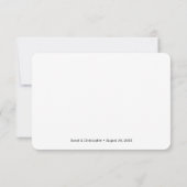 Elegant script Wedding maalt alle allergieën RSVP Kaartje (Achterkant)