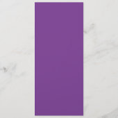 Elegant Script Wedding Menu - Paars (Achterkant)