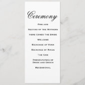 Elegant Script Wedding Program Programmakaart (Voorkant)