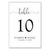 Elegant Script Wedding Reception Kaart (Voorkant)