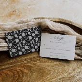 Elegant Script Wedding RSVP Kaart