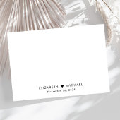 Elegant Script Wedding RSVP Kaartje