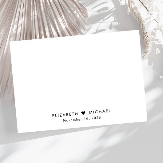 Elegant Script Wedding RSVP Kaartje