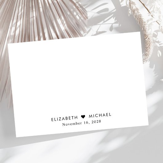 Elegant Script Wedding RSVP Kaartje