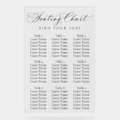 Elegant Script Wedding Seating Chart | Minimalist  Acryl Bord (Voorkant)