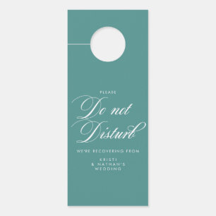 Elegant Script Wedding stoort geen teken Deurhanger