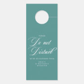 Elegant Script Wedding stoort geen teken Deurhanger (Achterkant)
