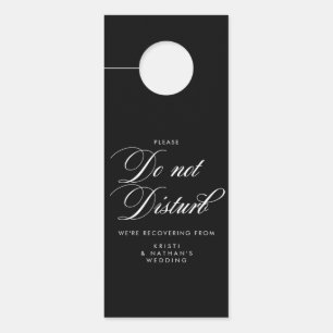 Elegant Script Wedding stoort geen teken Deurhanger