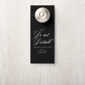 Elegant Script Wedding stoort geen teken Deurhanger (Op knop)