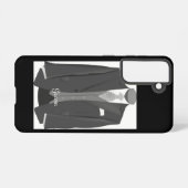 Elegant Script Wedding Tuxedo Suit Groom  Samsung Galaxy Hoesje (Achterkant horizontaal)