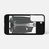 Elegant Script Wedding Tuxedo Suit Groomsman Samsung Galaxy Hoesje (Achterkant horizontaal)